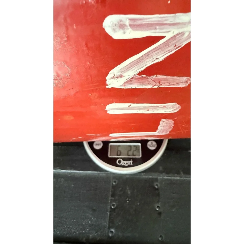 Vintage Red Metal Gasoline Can Rustic Industrial Storage Decor